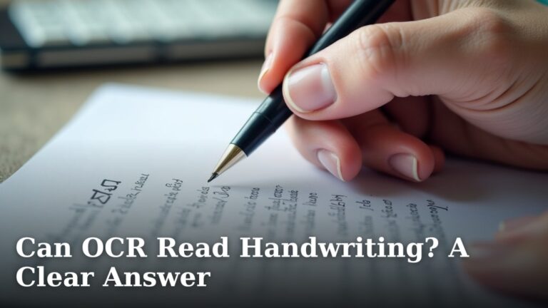 Can OCR Read Handwriting? A Clear Answer