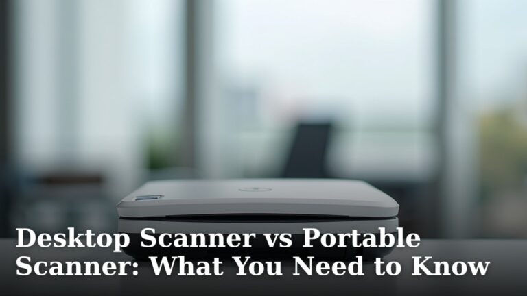 Desktop Scanner vs Portable Scanner: What You Need to Know