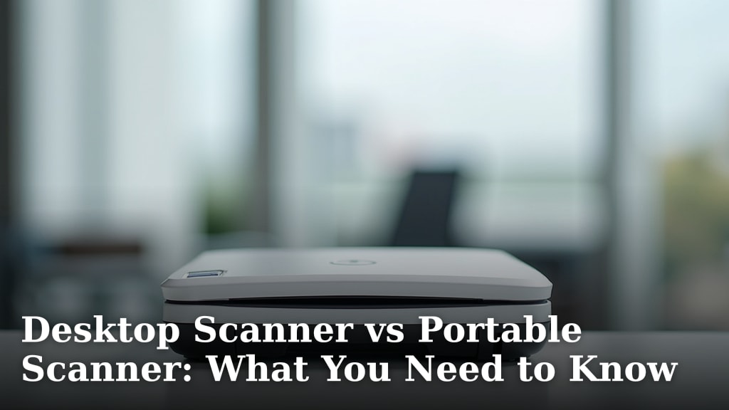 Desktop Scanner vs Portable Scanner: What You Need to Know
