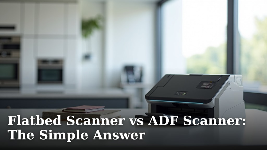 Flatbed Scanner vs ADF Scanner: The Simple Answer