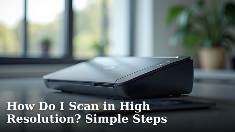 How Do I Scan in High Resolution? Simple Steps