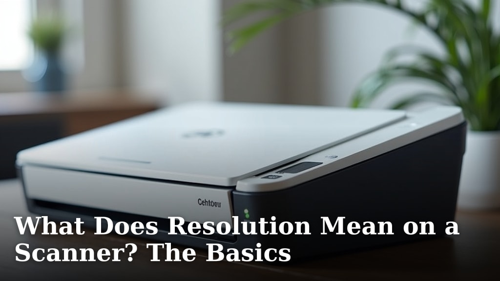What Does Resolution Mean on a Scanner? The Basics