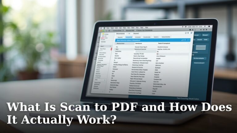 What Is Scan to PDF and How Does It Actually Work?